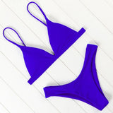 Sexy Bikini Swimsuit Swimwear Women Biquini Push Up Red - Aqova