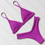 Sexy Bikini Swimsuit Swimwear Women Biquini Push Up Red - Aqova