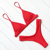 Sexy Bikini Swimsuit Swimwear Women Biquini Push Up Red - Aqova