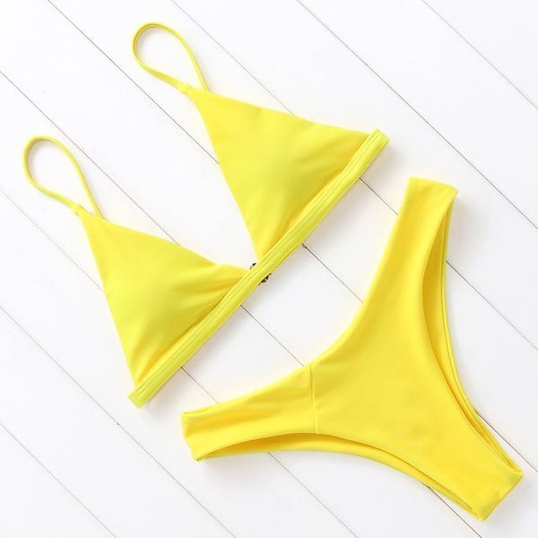 Sexy Bikini Swimsuit Swimwear Women Biquini Push Up Red - Aqova