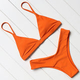 Sexy Bikini Swimsuit Swimwear Women Biquini Push Up Red - Aqova