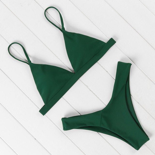 Sexy Bikini Swimsuit Swimwear Women Biquini Push Up Red - Aqova