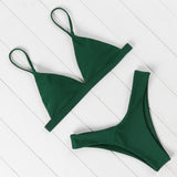 Sexy Bikini Swimsuit Swimwear Women Biquini Push Up Red - Aqova