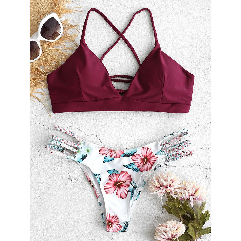 Sexy Braided Bikini Swimsuit - Aqova