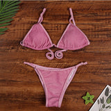 Sexy High - Waisted Bikini Set - Women's Swimwear for Stylish Beach Fun - Aqova