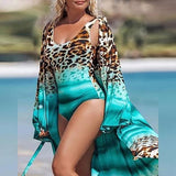 Sexy Leopard Swimwear Blouse Bikini - Summer Style for Women - Aqova