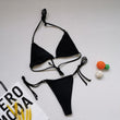 Sexy Multicolor Halter Bikini Swimsuit - Quick - Drying, Tight - Fitting Design - Aqova