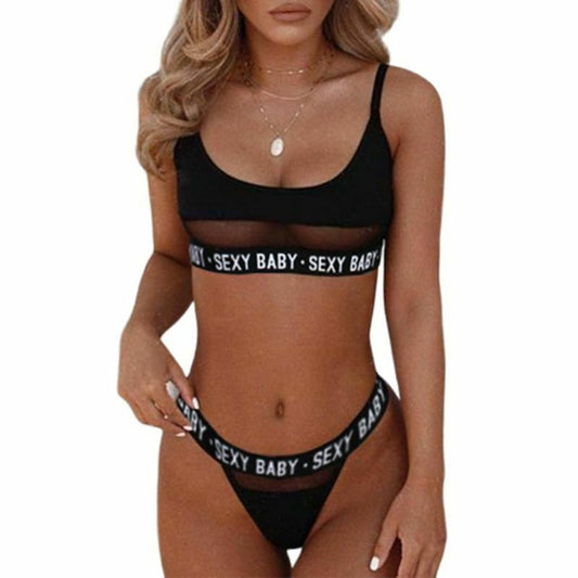 Sexy Openwork Split Bikini - Stylish Swimwear for Women - Aqova