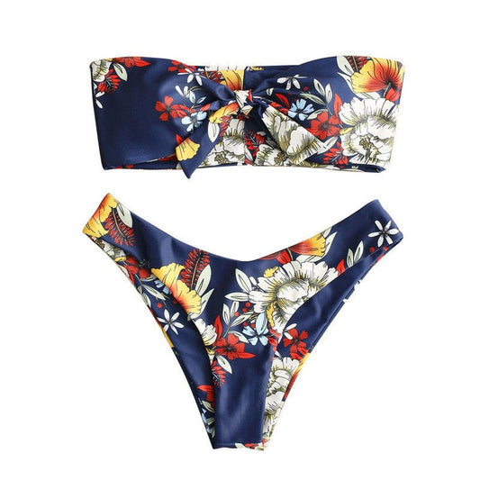 Sexy Printed Ladies Bikini Split Swimsuit - Aqova