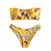 Velvet yellow printing