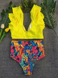 Sexy Printed Split Bikini Swimsuit for Women - Perfect Swimwear Choice - Aqova