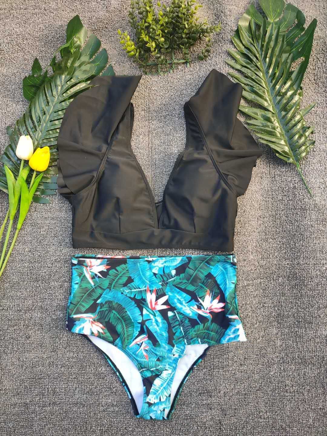 Sexy Printed Split Bikini Swimsuit for Women - Perfect Swimwear Choice - Aqova