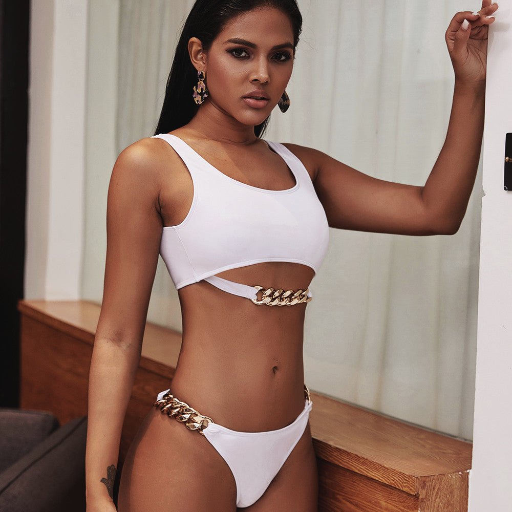 Sexy ring Push up bikini set - Aqova