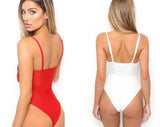 Sexy Tie Knot Print One - Piece Swimsuit with Chest Pad - ZC2520 - Aqova