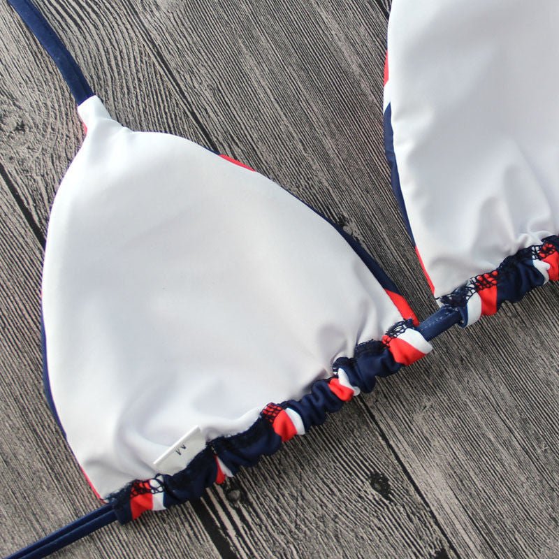 Sexy triangle striped bikini - Aqova
