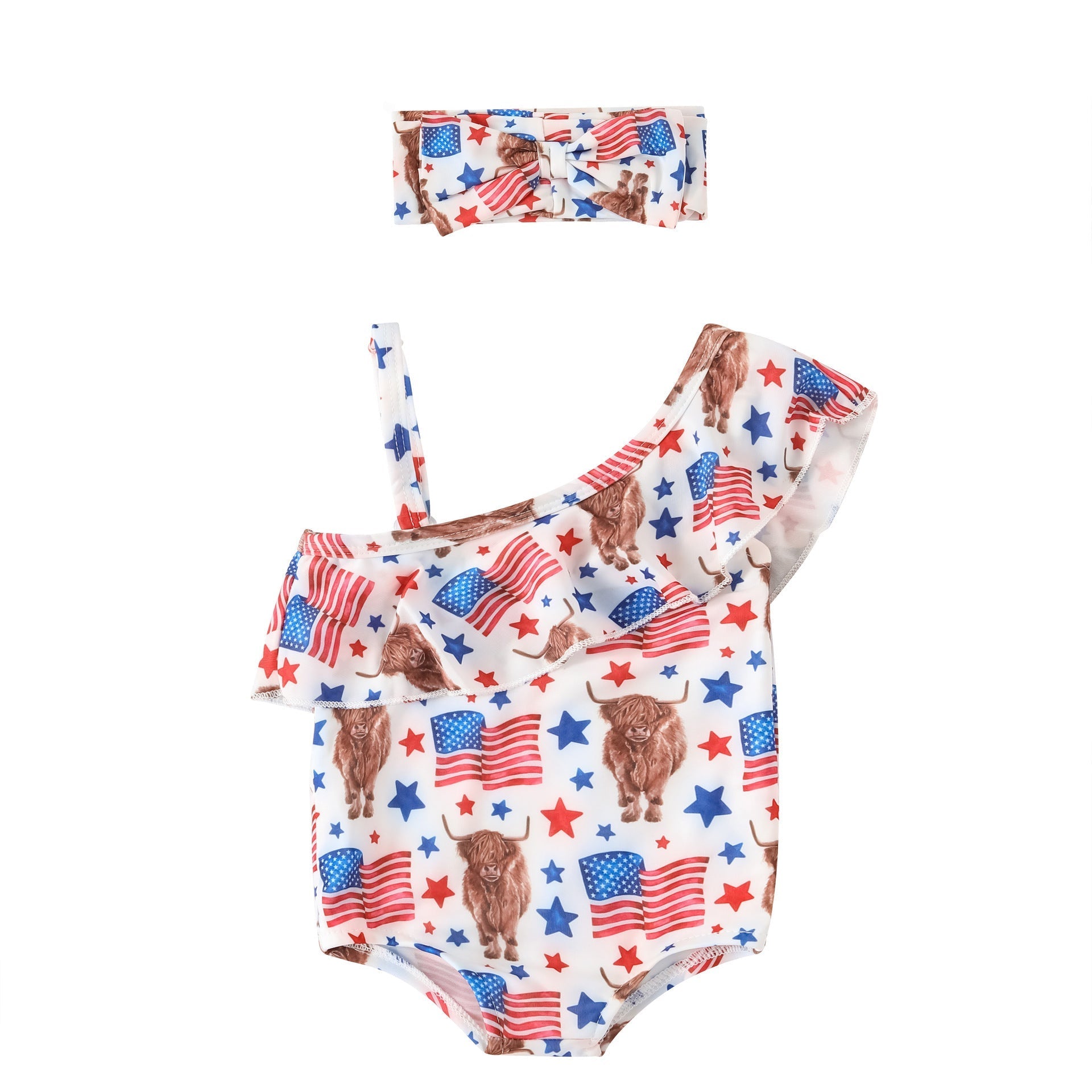 Silky Soft Lace - up Baby Swimsuit - Korean Style Summer Swimwear - Aqova