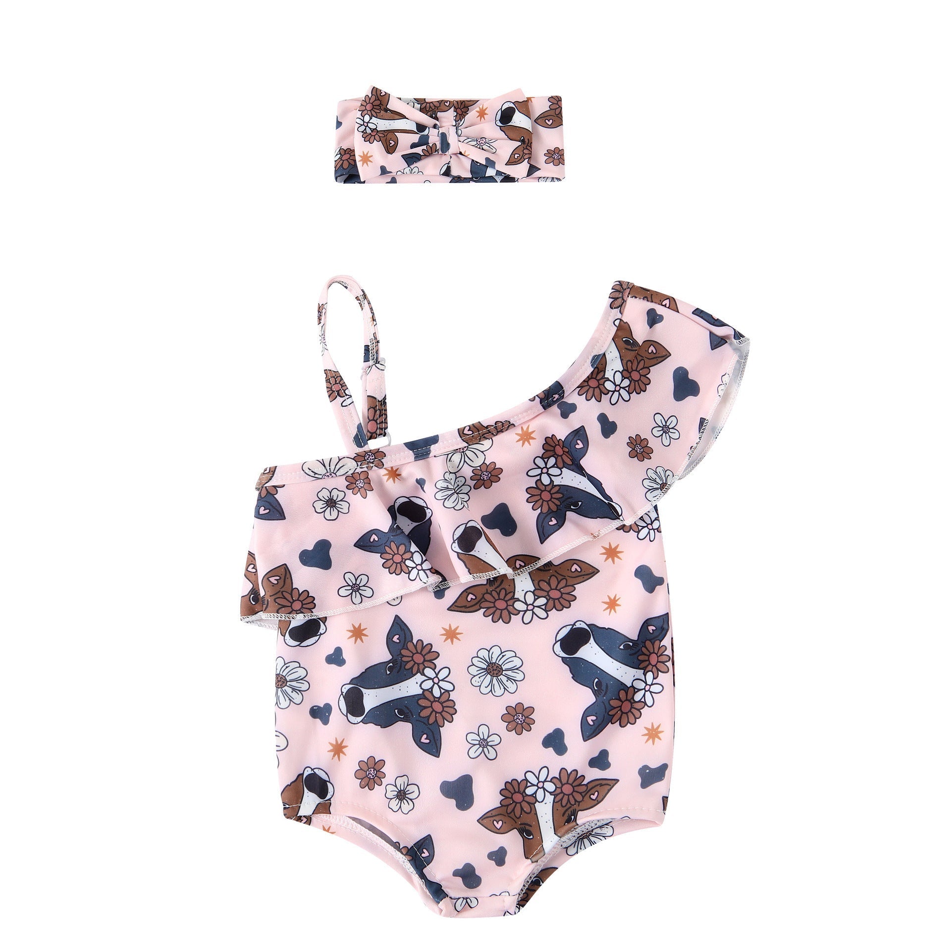 Silky Soft Lace - up Baby Swimsuit - Korean Style Summer Swimwear - Aqova