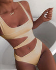 Solid Color One - Piece Swimsuit - Stylish & Flattering Bikini Choice - Aqova