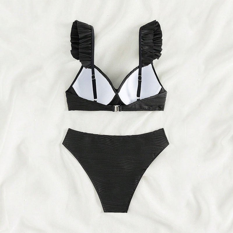 Solid Color Women's Beach Bikini Swimsuit - Aqova