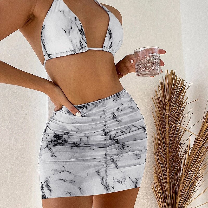 Split Bikini Three - piece Suit - Aqova