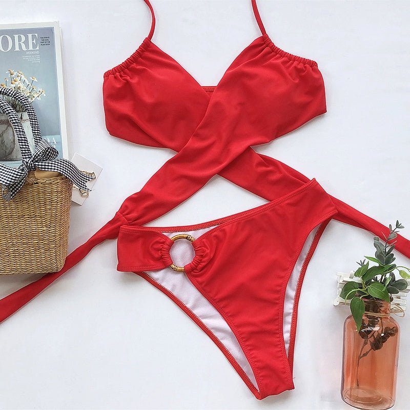 Split strap swimsuit - Aqova