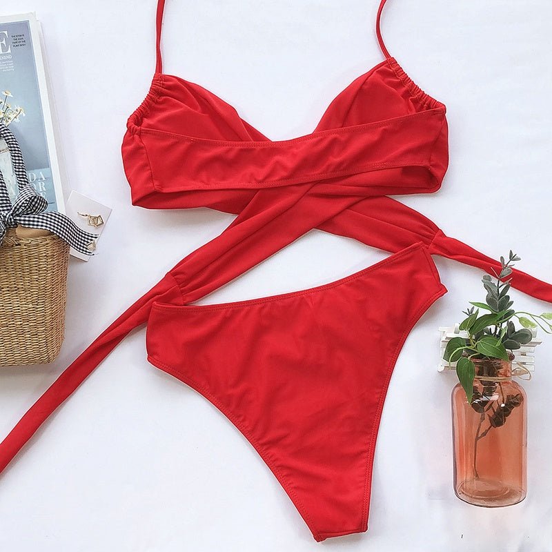 Split strap swimsuit - Aqova