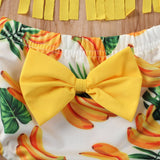 Stylish Banana Print Tassel Swimsuit for Trendy Summer Beach Days - Aqova