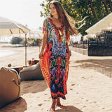 Stylish Cotton Beach Cover Up for Women - Summer Swimwear Tunic Dress - Aqova