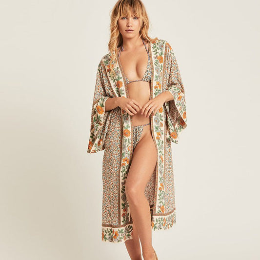 Stylish Cotton Beach Cover Up for Women - Summer Swimwear Tunic Dress - Aqova
