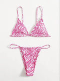Stylish European & American Women's Bikini Set - Three - Piece Swimsuit - Aqova