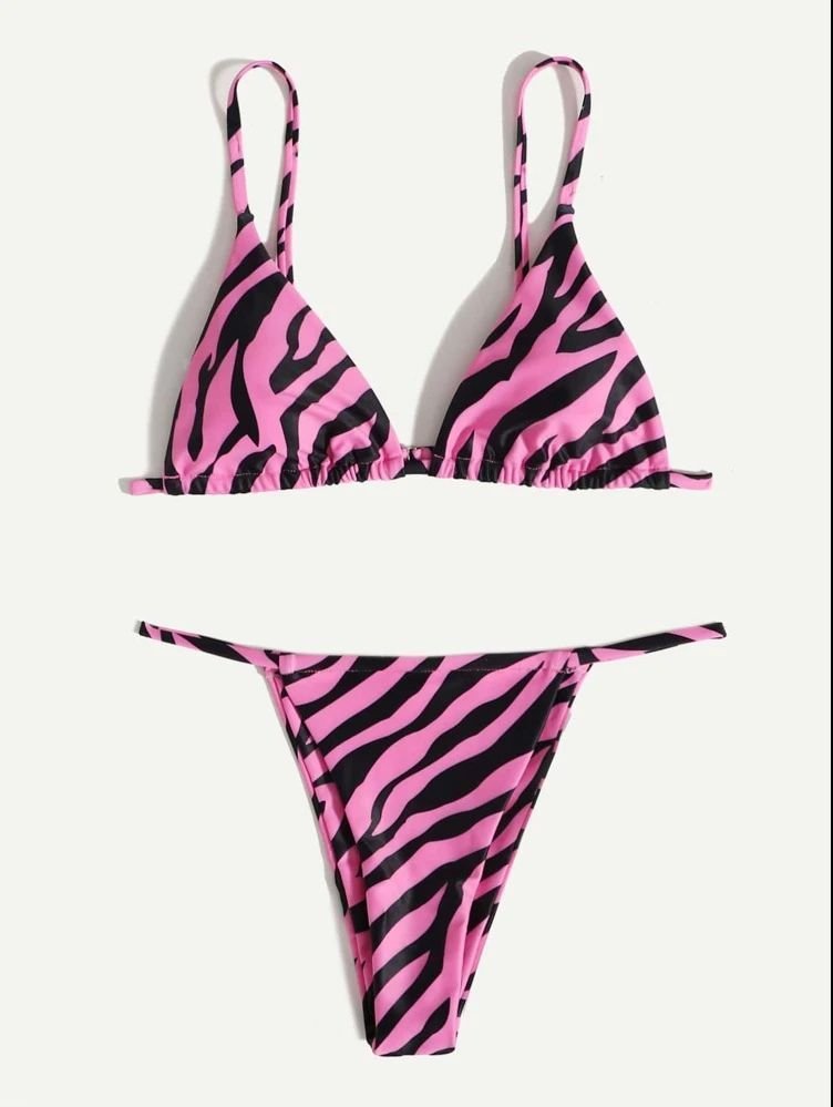 Stylish European & American Women's Bikini Set - Three - Piece Swimsuit - Aqova