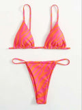Stylish European & American Women's Bikini Set - Three - Piece Swimsuit - Aqova