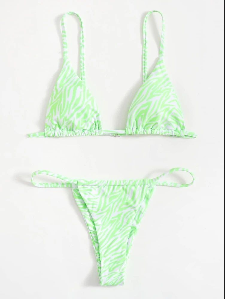 Stylish European & American Women's Bikini Set - Three - Piece Swimsuit - Aqova