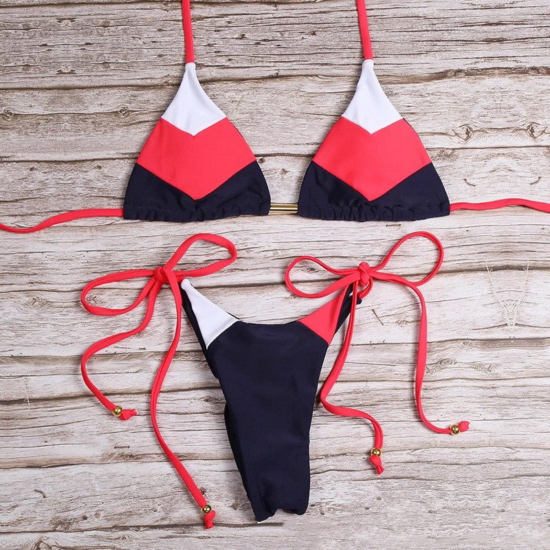 Stylish Floral Print Bikini Swimwear - Comfortable for Summer Fun - Aqova