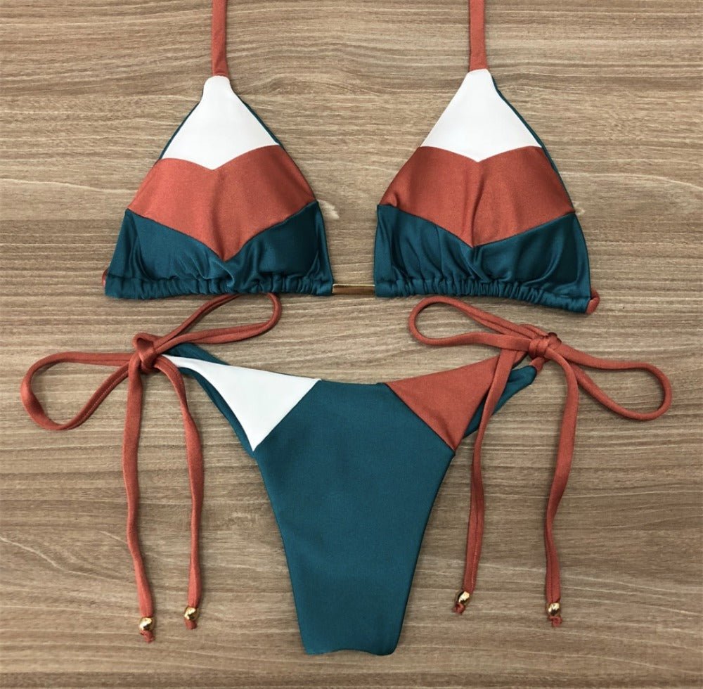 Stylish Floral Print Bikini Swimwear - Comfortable for Summer Fun - Aqova