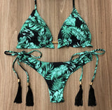 Stylish Floral Print Bikini Swimwear - Comfortable for Summer Fun - Aqova