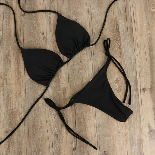 Stylish Halter Neck Bikini Swimsuit for Women - Trendy and Comfortable Swimwear - Aqova