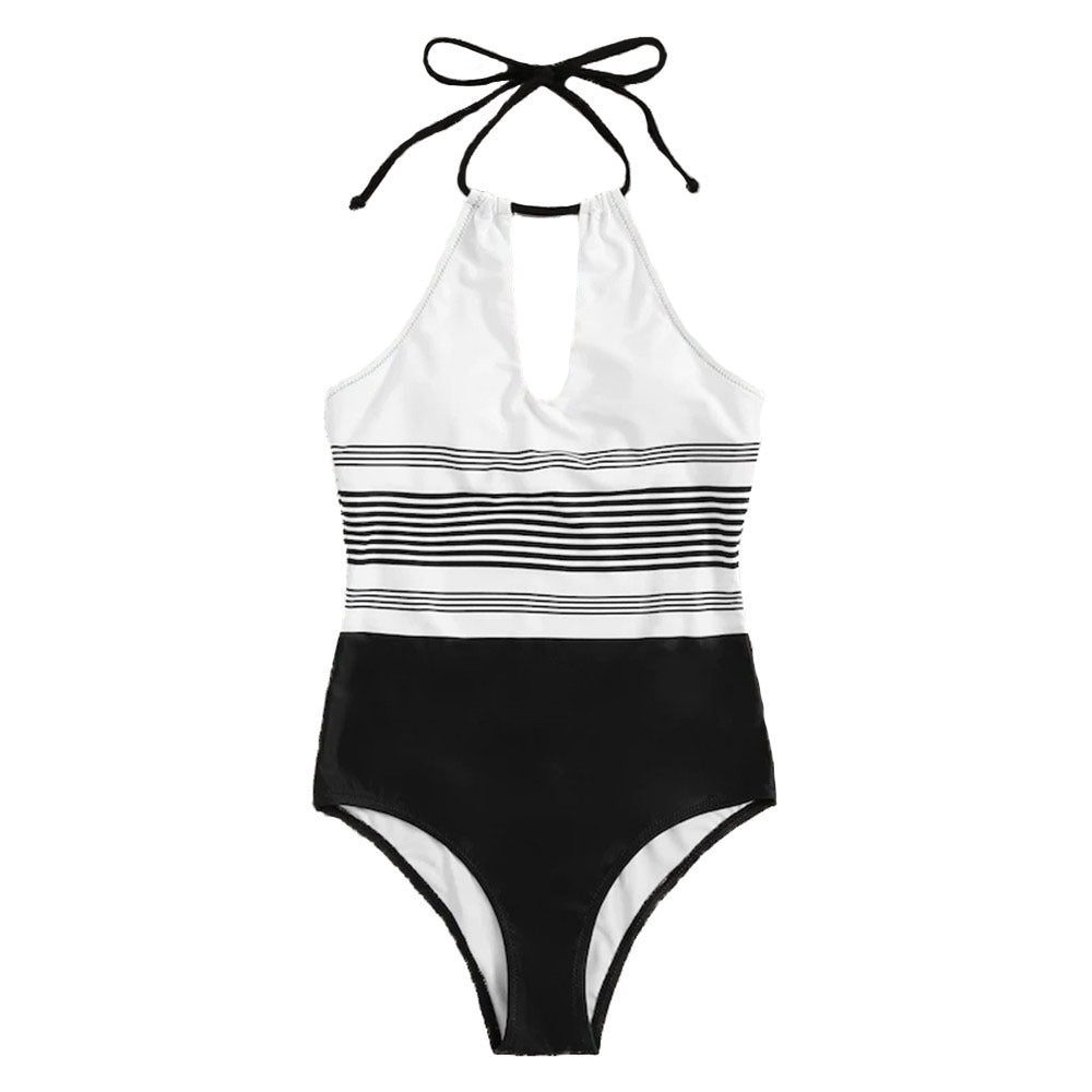 Stylish One - Piece Striped Swimsuit for Women - Perfect for Summer Fun - Aqova