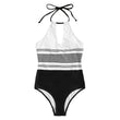Stylish One - Piece Striped Swimsuit for Women - Perfect for Summer Fun - Aqova