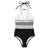 Stylish One - Piece Striped Swimsuit for Women - Perfect for Summer Fun - Aqova