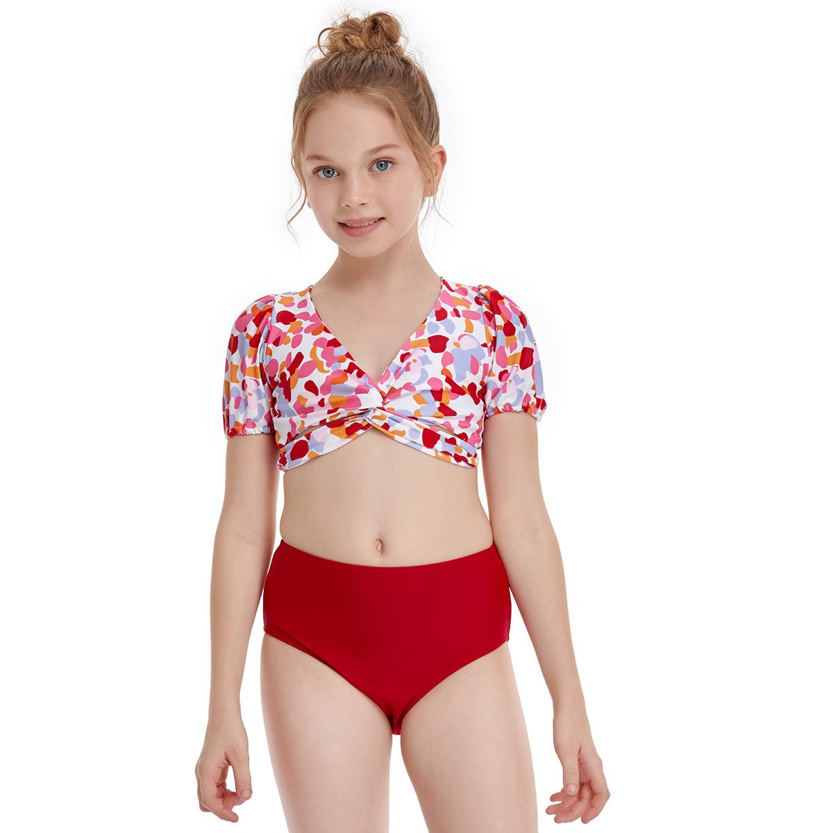 Stylish Parent - Child Swimwear - Floral and Leopard Print Options Available - Aqova