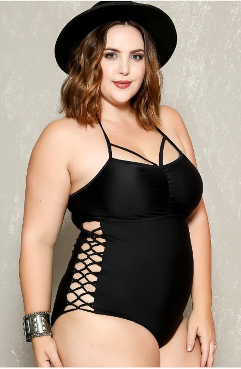 Stylish Plus Size One - Piece Swimsuit - Perfect for Swimming & Wading - Aqova