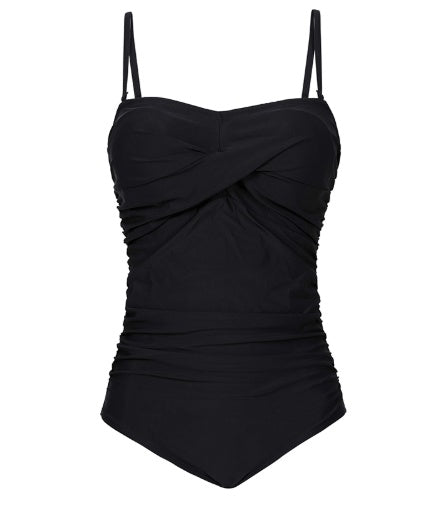 Stylish Plus Size One - Piece Swimsuit - Sexy Open Back Design - Aqova