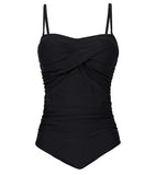 Stylish Plus Size One - Piece Swimsuit - Sexy Open Back Design - Aqova