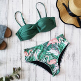 Stylish Printed Bikini Swimsuit for Women - Adjustable Size, Floral Styles - Aqova