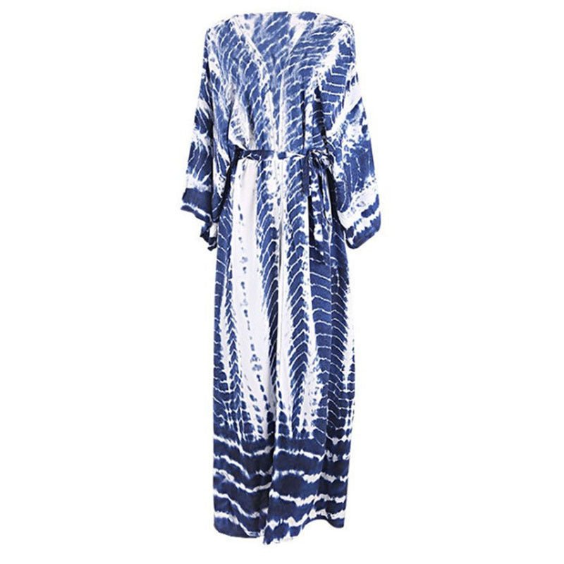 Stylish Printed Sun Protection Bikini Blouse - Perfect for Beach Days - Aqova