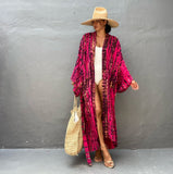 Stylish Printed Sun Protection Bikini Blouse - Perfect for Beach Days - Aqova