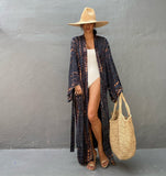 Stylish Printed Sun Protection Bikini Blouse - Perfect for Beach Days - Aqova