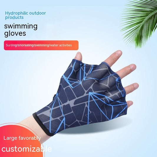Stylish Submersible Swim Gloves - Webbed Duck Feet Design for Optimal Performance - Aqova