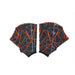 Gray Orange Print